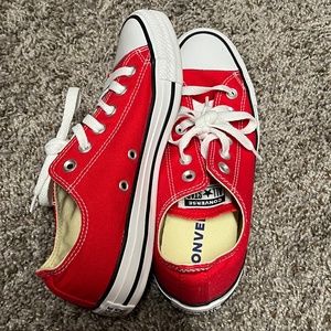 Red Converse low top